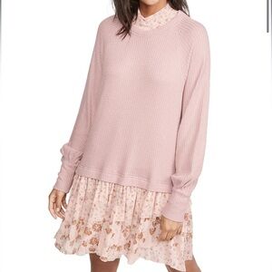 Free People opposites attract mini dress
